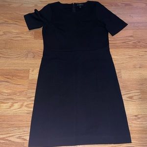J Crew short sleeve black dress